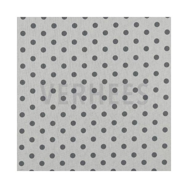 Poplin Prik white/grey