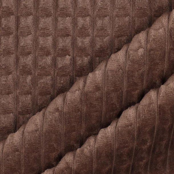 Velours Deco square, Brown