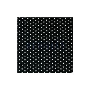Poplin Petit stars, Black
