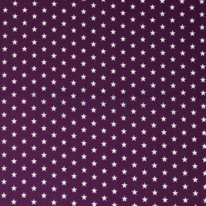 Poplin Petit stars, Purple