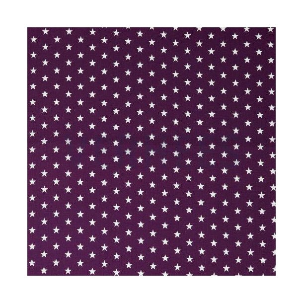 Poplin Petit stars, Purple
