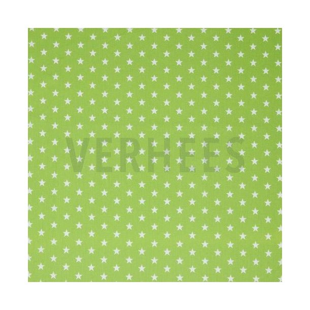 Poplin Petit stars, Lime