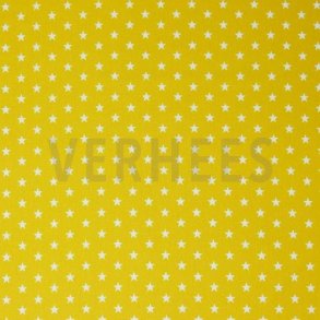 Poplin Petit stars, Yellow