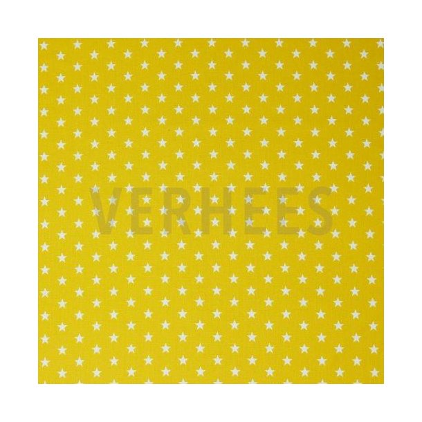 Poplin Petit stars, Yellow