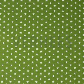 Poplin Petit stars, Green