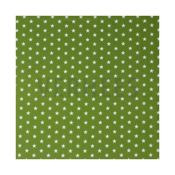 Poplin Petit stars, Green