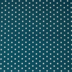 Poplin Petit stars, Petrol