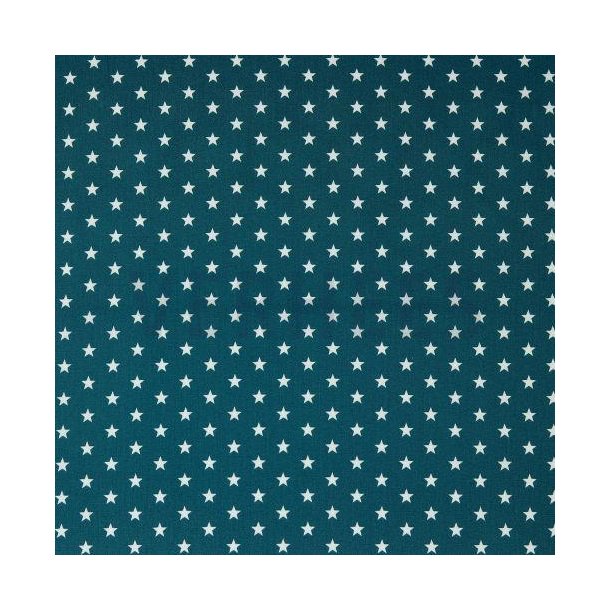 Poplin Petit stars, Petrol