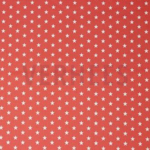 Poplin Petit stars, Coral