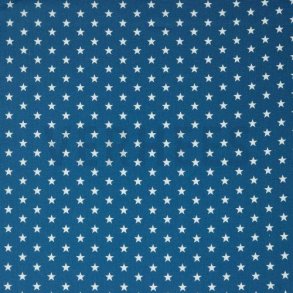 Poplin Petit stars, Blue