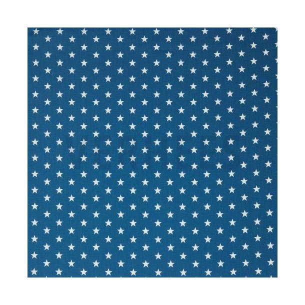 Poplin Petit stars, Blue