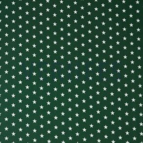Poplin Petit stars, Dark green