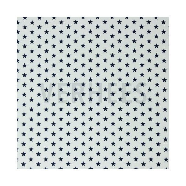 Poplin Petit stars, white/navy