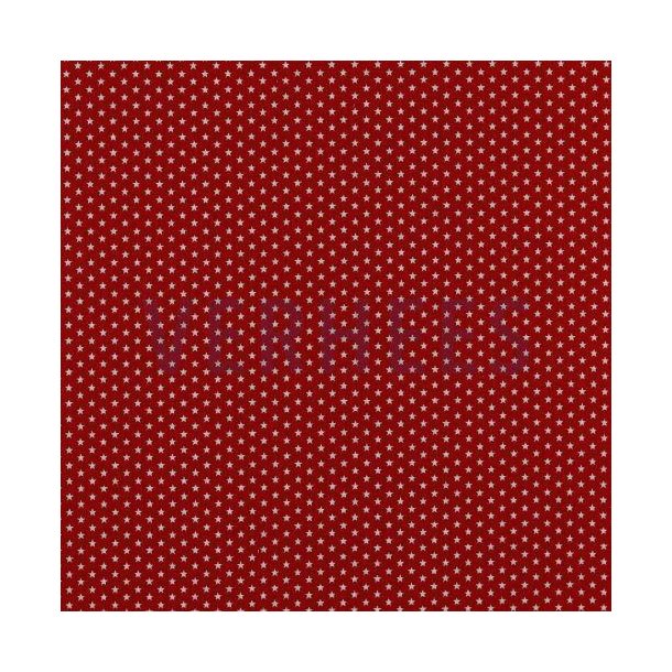 Poplin Mini stars, Red