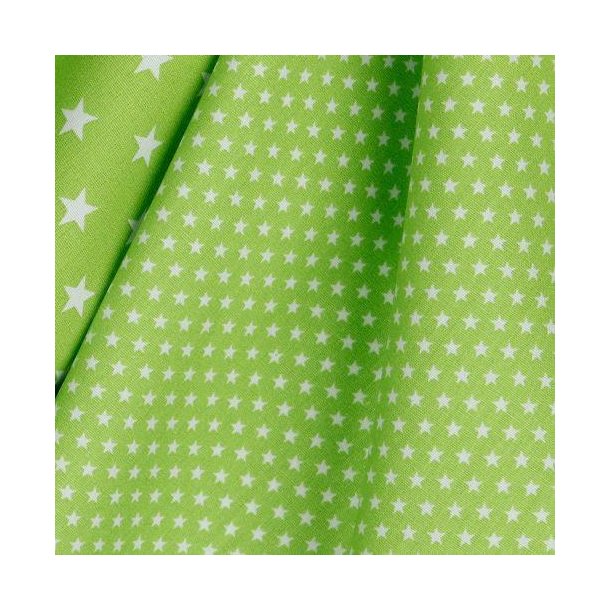 Poplin Mini stars Lime