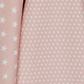 Poplin Mini stars, Old rose