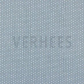 Poplin Mini stars, Light blue