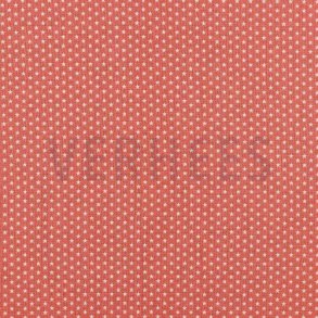 Poplin Mini stars, Coral