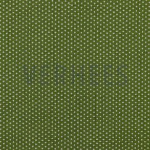 Poplin Mini stars, Dark green