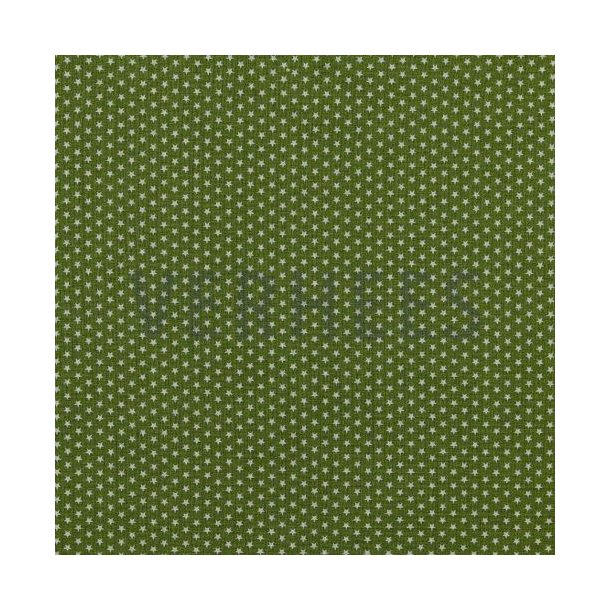 Poplin Mini stars, Dark green
