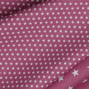 Poplin Mini stars, Mauve
