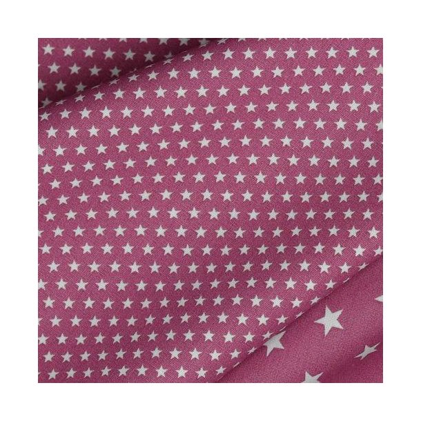 Poplin Mini stars, Mauve