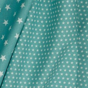 Poplin Mini stars Old green