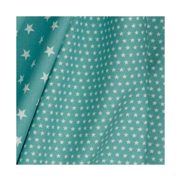 Poplin Mini stars Old green