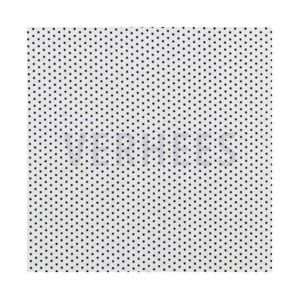 Poplin Mini stars White/navy