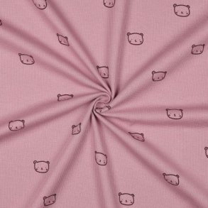 Waffel jersey Bears, Mauve
