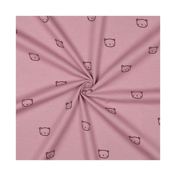 Waffel jersey Bears, Mauve
