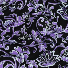 Punta di Roma Paisley Flowers, Black