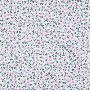 Gots Poplin Flowers, White