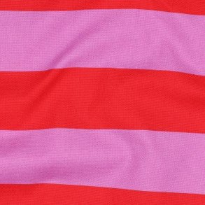 Canvas stripes, Red/Mauve