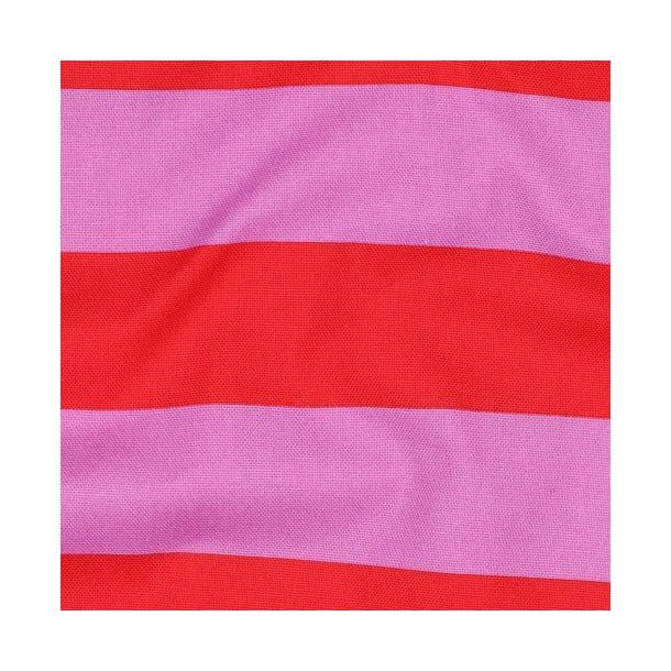 Canvas stripes, Red/Mauve