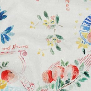 Canvas Digital Fruits, Ecru