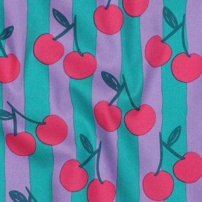 Fine poplin Fruit, Petrol