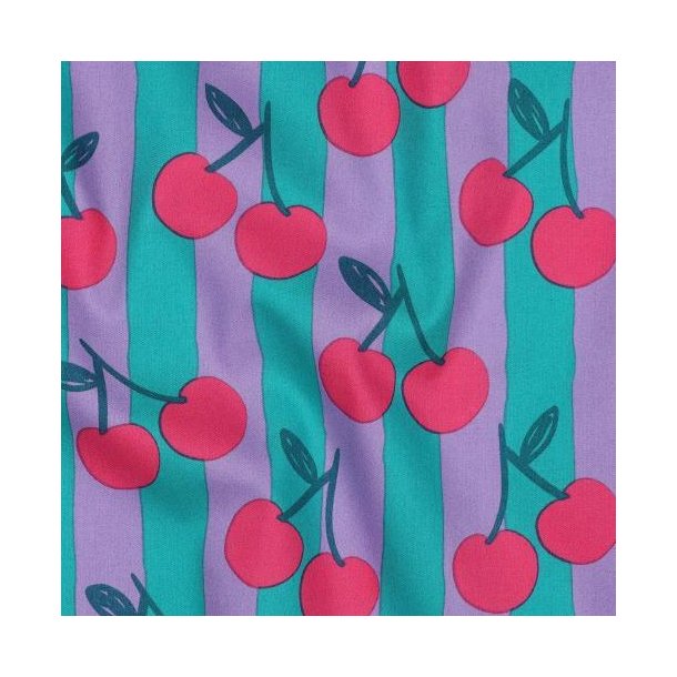 Fine poplin Fruit, Petrol