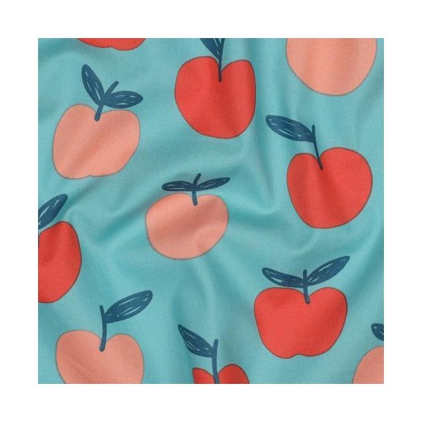 Fine poplin Fruit, Light petrol