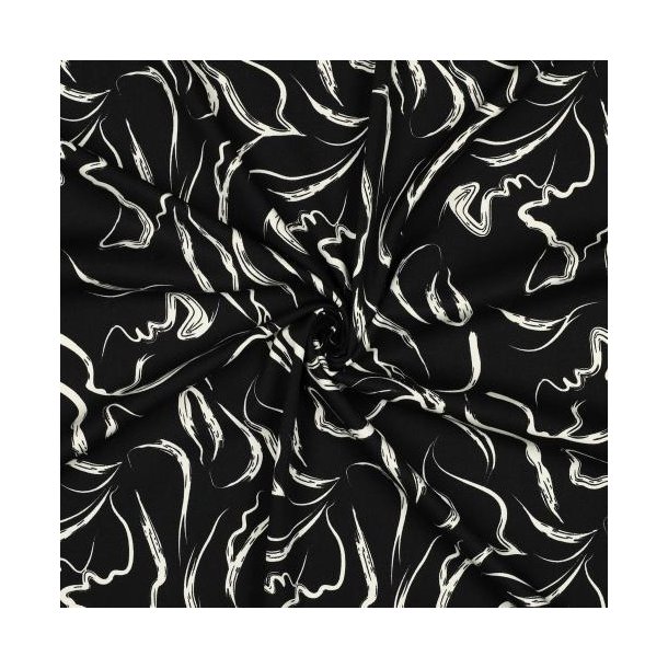 Rosella stretch Abstract, Black