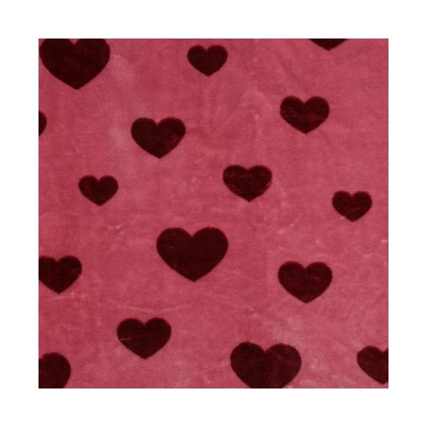 Fleece Hearts, Mauve