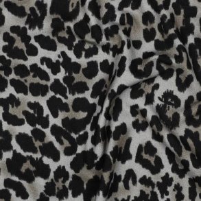 Viscose jersey digital Animal skin, Black
