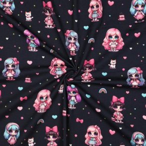 �kotex bomulds jersey Digital dolls, Navy