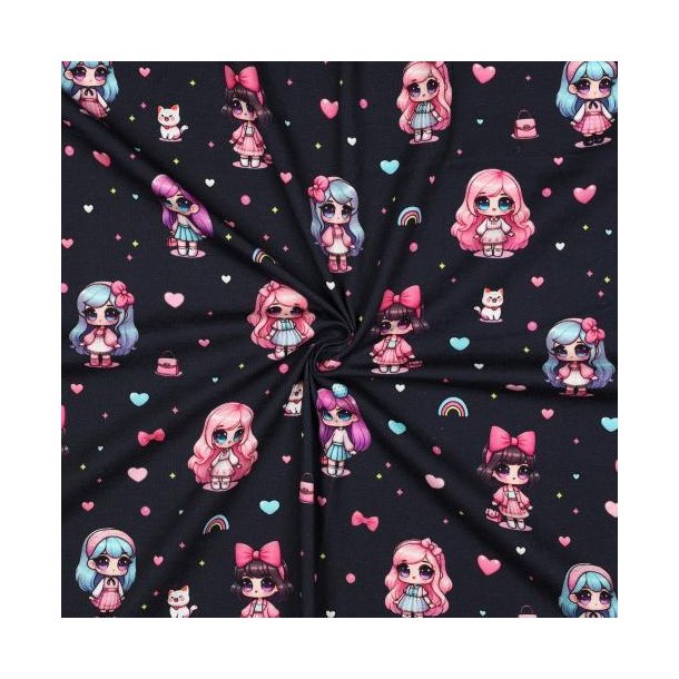 �kotex bomulds jersey Digital dolls, Navy