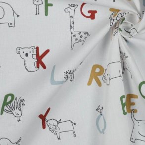Poplin Gots Animal Alphabeth