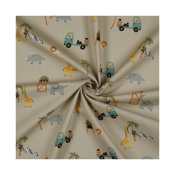 Fine poplin Safari Animals, Camel