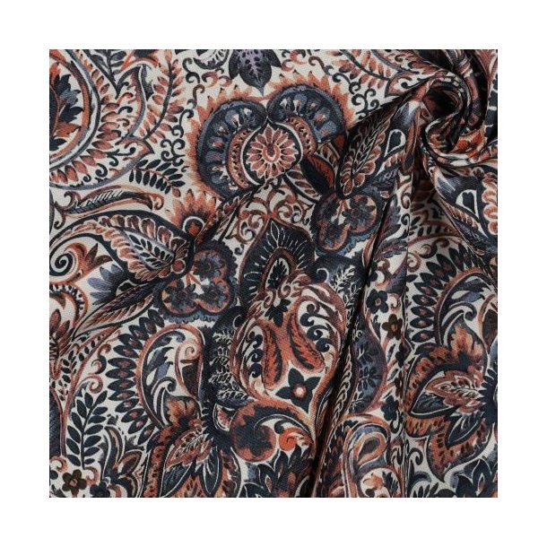 Canvas digital Ornament,  Indigo