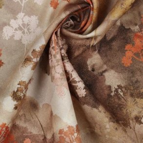 Canvas Digital Flowers, Toffee