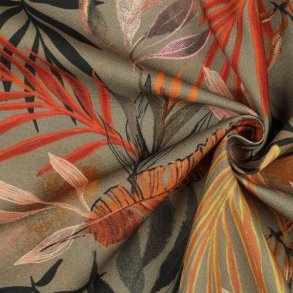 Canvas digital Tropical leaves, Olive