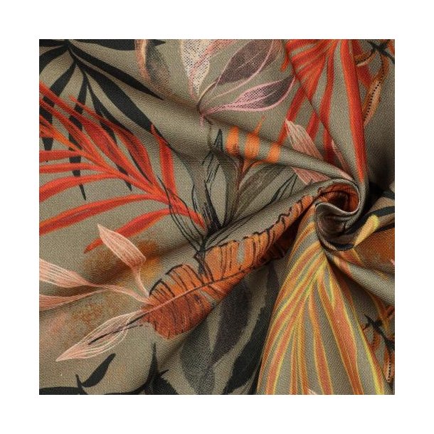 Canvas digital Tropical leaves, Olive
